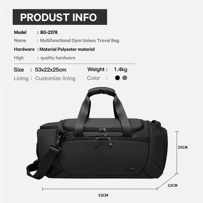 Sports Bags Men Gym Bags for Fitness Training Outdoor Waterproof Sport Bag Dry Wet Separation Bags Sac De Travel Bag